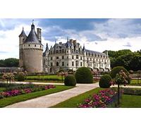 Jeu éducatif Maternelle Puzzle 100 Pièces Ville France Chenonceau Château Edel et Loire 45,5x35,5CM