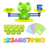 Jeu éducatif Mathématique Montessori,Balance Grenouille avec Chiffres et Poids,Jouet pour Apprendre à Compter et Additionner,Cadeau Enfant 3 4 5 Ans,Apprentissage Précoce