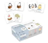 Jeu Éducatif Me Repérer dans l'espace, 30 Cartes Pédagogiques, 3 Niveaux Progressifs, Apprentissage des Positions Spatiales, 3 Ans et Plus