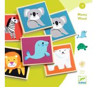 Djeco Jeu éducatif Memo Wood en bois multicolore (31624)