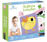 Nathan - La Ferme Ã€ Toucher - Jeu D'Ã‰veil Sensoriel - Jeu Educatif - Animaux De La Ferme - Pour Des Moments En Famille - Toucher, Caresser, Manipuler - Pour Bébé Dès 12 Mois