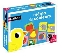 Nathan – Jeu éducatif – Mémo des Couleurs – 54 jetons grand format – Pour enfants de 2 ans et plus