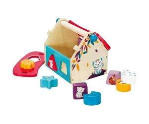 Jeu éducatif - OKOÏA - La maison des formes - Mixte - A partir de 12 mois - 8 formes en bois