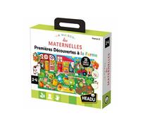 Headu Jeu éducatif Premières Découvertes à la Ferme Montessori Multicolore
