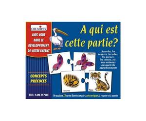 Jeu Educatif Sur Les Animaux : A Qui Est Cette Partie ? - Jeu Observation Et Jeu D Association - Jouet Enfant