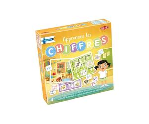 Jeu éducatif Tactic Apprenons les Chiffres 72 exercices 4 plateaux 3x3 Jaune