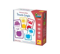 Jeu éducatif tactile Montessori Baby Touch Logic Lisciani Giochi 20 pièces textures rugueuses apprentissage des couleurs pour 1-4 ans Multicolore
