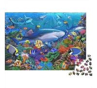 Jeu éducatif très intéressant sur la Vie Marine et Le Monde sous-Marin, avec Une Forme Unique et Pleine de Surprises, 300 pièces (40 x 28 cm)