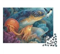 Jeu éducatif très intéressant sur la Vie Marine et Le Monde sous-Marin, avec Une Forme Unique et Pleine de Surprises, 1 000 pièces (75 x 50 cm)