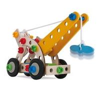 Eichhorn Grue mobile 4-en-1 – Jeu de construction en hêtre FSC, 65 pièces – Dès 3 ans