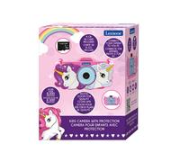 Lexibook, Licorne, Appareil Photo 4-en-1 pour Enfant avec Protection, Fonctions Photo, vidéo, MP3 et Jeux, 15 Cadres pour Personnaliser Vos Photos, Carte mémoire de 8 Go Incluse, DJ078UNI