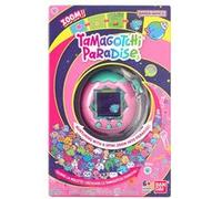 Bandai - Tamagotchi Paradise Terre - Animal Virtuel à élever - Tamagotchi avec molette de Zoom - Jouet Interactif en français - Modèle Terre Rose et Vert - Jouet Enfant 6 Ans et + - 43421