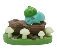 TEKNOFUN - Licence Officiel Pokemon - POKEMON scène lumineuse Bulbizarre Figurine Lumineuse - USB-C - 811417, Vert -Marron-blanc-