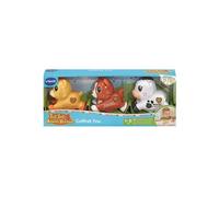 VTech - Tut Tut Animo Bisous Coffret Trio - 3 Animaux Interactifs à roulettes, Chat, Chien et Vache - Jouets Musicaux et Sonores à Collectionner - Cadeau Enfant de 1 an à 5 Ans - Contenu en Français