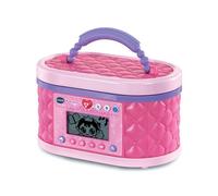 VTech - KidiSecrets Ma Mallette Beauté Magique Rose - Boîte Secrète avec Code, Miroir LED, Bluetooth, Jeux - Vanity Maquillage, Boîte à Bijoux Musicale - Cadeau Enfant Dès 5 Ans - Contenu en Français