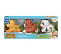 VTech - Tut Tut Animo Bisous Coffret Trio - 3 Animaux Interactifs à roulettes, Chat, Chien et Vache - Jouets Musicaux et Sonores à Collectionner - Cadeau Enfant de 1 an à 5 Ans - Contenu en Français