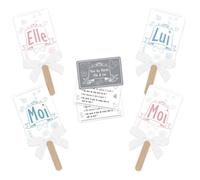 JEU ELLE ET LUI POUR MARIAGE Violet, Lilas, Lavande, Parme, Prune / Bleu, Turquoise, Ciel, Marine