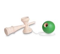 Jeu en bois Kendama - BS Toys - 18 cm - Vert - Dextérité et coordination œil-main
