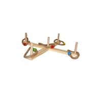 Jeu en Bois ""Lancer d'Anneaux"" 50cm Naturel