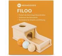 Jeu en bois Montessori Pitch-Ball-Box Jouet éducatif pour enfants FR.