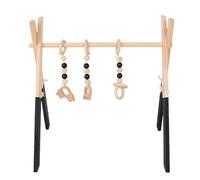 Jeu en bois pour nouveau-né Gym - Cadre d'activité pliable, jouet de développement précoce | Entraîneur de compétences de moteur sensoriel pour la maternelle, le salon, le centre éducatif de l'enfance