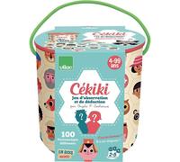 Jeu en bois Vilac Cékiki Ingela P. Arrhenius 2 en 1 observation et rapidité Turquoise