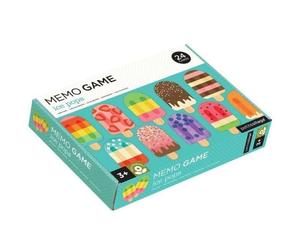 Jeu en carton Mémo Glaces pops Petitcollage® - Jeu Memory