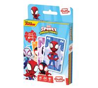 Shuffle - Spidey et Ses Amis Extraordinaires - 4 Jeux en 1-7 Familles, Paires, Action et Batailles - Jeu de Cartes Enfants & Famille - À partir de 4 Ans