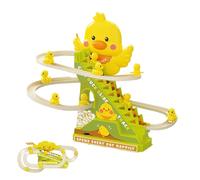 Jeu Escalade Petits Canards - ABS 22,5x27,5x14cm | Toboggan Électrique Musical | Circuit Course Animaux Interactif Enfant pour Action De Grâce Anniversaire Pâques Activité Éducative Rigolo