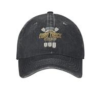 Jeu Euro Truck Simulator 2 Casual pour Hommes Adultes Adultes Été Sports Extérieur Trucker Chapeau Design Baseballs Cadeau Haut de Gamme Étudiant Marée Courant Jouer Protection Lecteur Protection