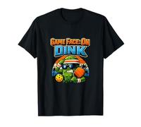 Jeu Face on Dink Retro Pickleball Cartoon T-Shirt