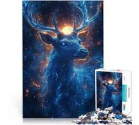 Jeu Familial pour et Cerf d'âme Fantastique Puzzles de 1000 pièces pour Adolescents 38x52cm Cadeaux du Père Noël Secret pour Les Personnes de 14 Ans et Plus