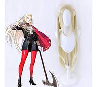 Jeu feu emblème trois maisons Cosplay perruques Edelgard Von Fresberg Cosplay perruque résistant à la chaleur synthétique cheveux longs postiche