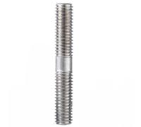 jeu fileté Boulons de tige filetée à Double extrémité M5 M6, A2 304, vis à goujon en acier inoxydable, diamètre de 5mm et 6mm, barre de tige à Double filetage vis trapézoïdale (Color : M6 (1Pcs), Si
