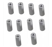 jeu fileté Écrou de vis à filetage intérieur M2 M2.5 M3, tiges d'espacement rondes en aluminium de 5mm à 100mm, entretoise en aluminium vis trapézoïdale (Color : 5mm, Size : M2 10pcs)