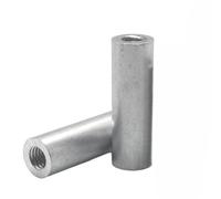 jeu fileté Entretoise en aluminium à filetage intérieur de 5mm 6mm, tiges d'espacement rondes en aluminium M5 M6 50mm 65mm 75mm 80mm 100mm, goujons à écrou longs vis trapézoïdale (Color : 45mm, Size