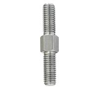 jeu fileté M6 gauche droite Double extrémité filetage 6mm diamètre 1mm pas filetage métrique Double tête vis boulons vis trapézoïdale (Size : M6 x 80mm-1pcs)