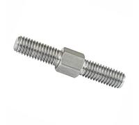 jeu fileté M8 1.25mm pas Double extrémité filetage vis boulons 304 acier inoxydable gauche droite filetage Double extrémité tige filetée goujon vis trapézoïdale (Size : M8 x 40mm-1pcs)