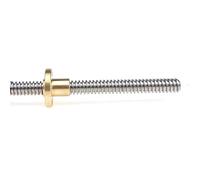 jeu fileté Tige de vis trapézoïdale de 8mm de diamètre, pas de 1mm à 2mm, vis à plomb T8 avec écrou en laiton, tige filetée trapézoïdale Tr8x2 de 100 à 1000mm vis trapézoïdale (Color : Pitch 2mm Lead