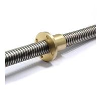 jeu fileté Vis à plomb à filetage complet de 14mm de diamètre, tige trapézoïdale Tr14, pas de 3mm, 3mm 6mm, vis à plomb T14 avec écrou en laiton vis trapézoïdale (Color : Lead 3mm, Size : 250mm)