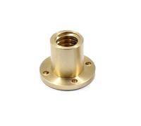 jeu fileté Vis à plomb écrou à bride en laiton T10 T16 T18 T20 T24 T25 T30 T40 main droite gauche filetage trapézoïdal vis tige écrou de Support vis trapézoïdale (Color : Right Thread, Size : T32 Pi