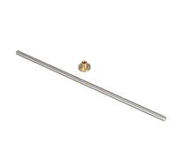 jeu fileté Vis à plomb T8 de 700mm 750mm de longueur, pas de 1mm 2mm, tige filetée trapézoïdale de 8mm de diamètre, tige de vis en acier inoxydable avec écrou en laiton vis trapézoïdale (Color : 2mm