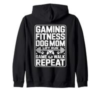Jeu Fitness Dog Mom Lift Run Game Walk Repeat Sweat à Capuche