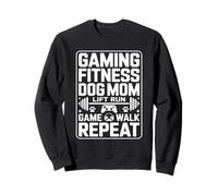 Jeu Fitness Dog Mom Lift Run Game Walk Repeat Sweatshirt