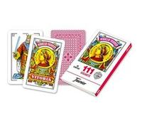 Jeu Fournier geant n ° 111, lettres espagnoles, couleur rouge (f21597) Rouge G