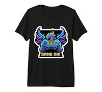Jeu GG Neon Phoenix Gamer sur Graphique T-Shirt Haut de Gamme