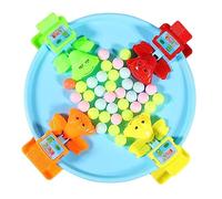 Jeu Grenouilles Mangeant des Perles, Jouet Interactif | ABS Rose, Pensée Stratégique et Coordination Œil-main, Table Familiale pour Garçon et Filles et Amis Couleur Aléatoire