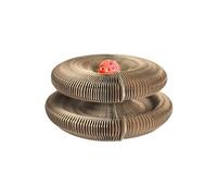 Jeu griffoir pour chat pliable avec 1 balle - Marron - Carton
