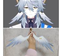 Jeu Honkai Star Rail Cosplay Costume, dernier dimanche, vêtements de sauna, perruque Halo, accessoires Anime, Halloween, fête de carnaval, accessoires WIg 52cm