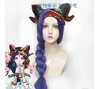 Jeu identité V sacrifice Fiona Gilman Cosplay perruque tresses violettes résistant à la chaleur synthétique sorcière Costume perruques pour la fête d'halloween